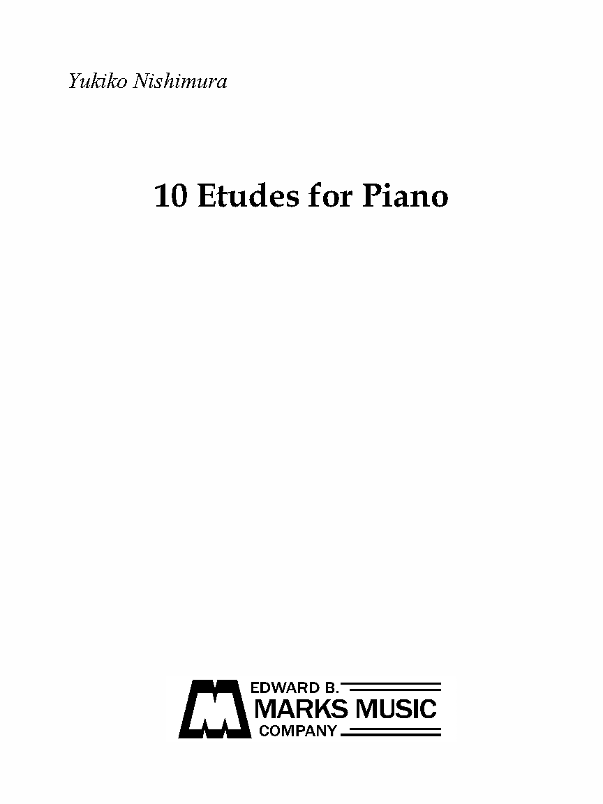 10 Etudes for Piano for Piano solo